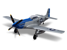 Warbird P-51D Mustang bleu PNP 750mm Derbee